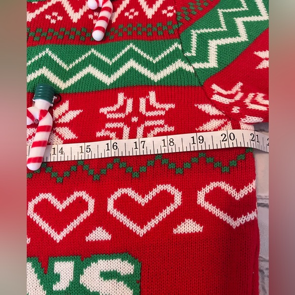Giggling Getup Size:L Ugly Christmas Sweater for Women  Light Up NWOT - Picture 5 of 12